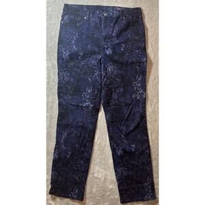 Gloria Vanderbilt Straight Leg Jeans Amanda Size 10 Boho Floral Cowgirl